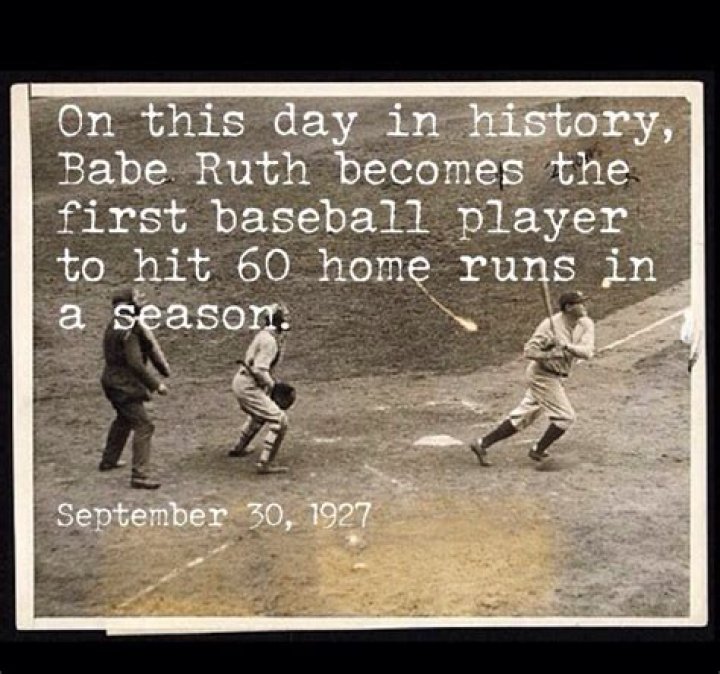 What year did Babe Ruth hit 60 home runs?